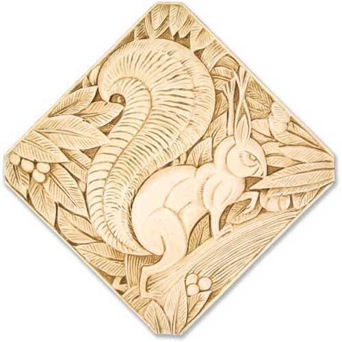 Black Squirrel Relief Outdoor/Indoor Statue - Bella Statues