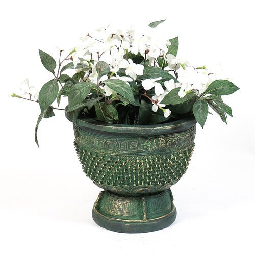 Eastern Oxidized Urn Outdoor/Indoor Statue - Bella Statues