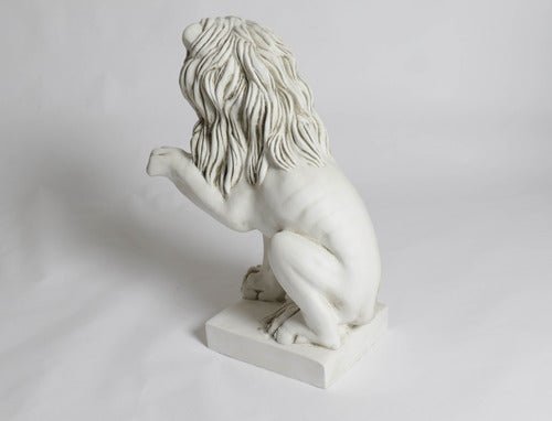 Lion Left Paw Up Outdoor/Indoor Statue - Bella Statues
