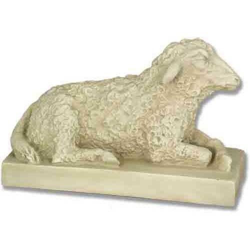 Sheep On Base 8 H Ntv1.2 Outdoor/Indoor Statue - Bella Statues