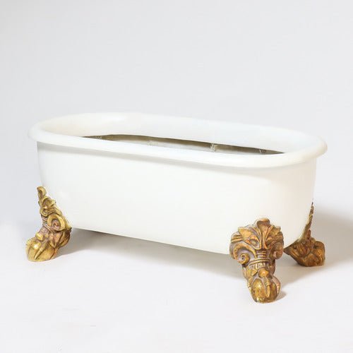 Antique Bathtub Planter Outdoor/Indoor Statue - Bella Statues