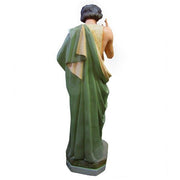 Custom Painted Custom Painted Lifesize Saint John The Baptist w/ Sheep Outdoor/Indoor Statue - Bella Statues