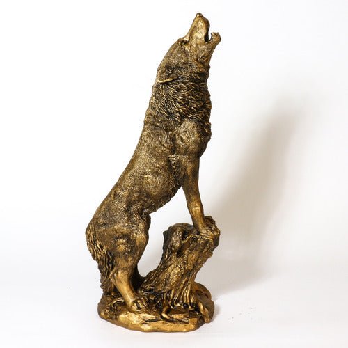 Lifesize Wolf Howling Outdoor/Indoor Statue - Bella Statues