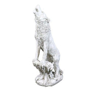 Lifesize Wolf Howling Outdoor/Indoor Statue - Bella Statues