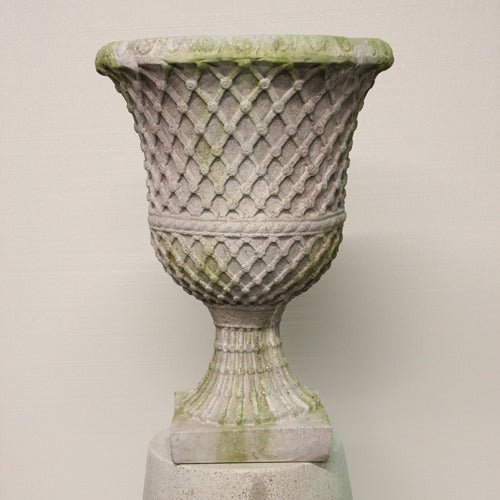 LATTICE BUTTON URN Outdoor/Indoor Statue - Bella Statues