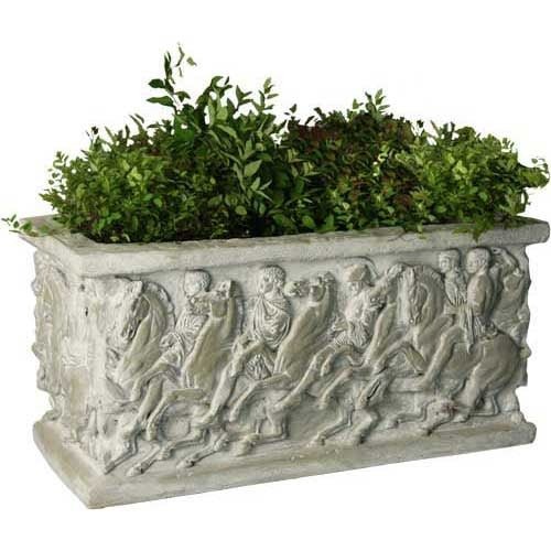 Parthenon Pot 15 (Rectangle) Outdoor/Indoor Statue - Bella Statues
