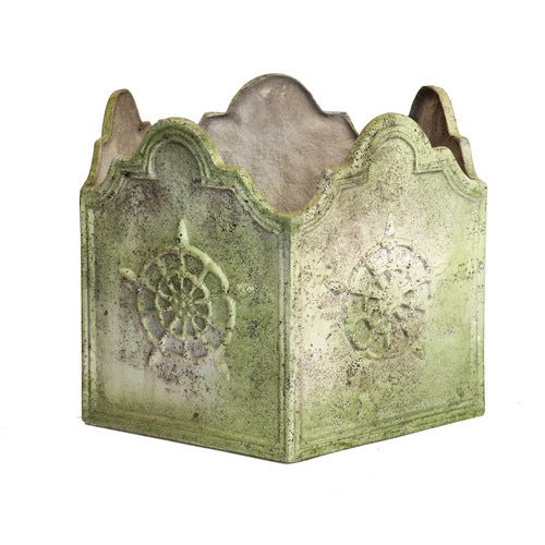 Asian 5 Sided Urn 14.5 H (R) Outdoor/Indoor Statue - Bella Statues