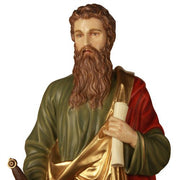 Custom Painted Lifesize Saint Paul 62" H Outdoor/Indoor Statue - Bella Statues
