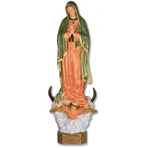 Custom Painted Our Lady Of Guadalupe - 32 H Outdoor/Indoor Statue - Bella Statues