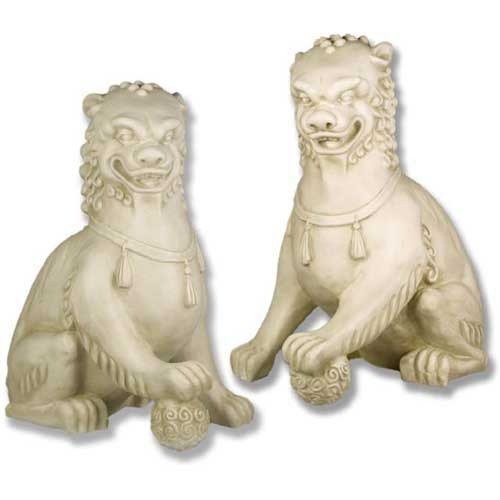 Foo Dog Set - 35 Outdoor/Indoor Statue - Bella Statues