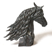 Horse Head bronzed Outdoor/Indoor Statue - Bella Statues