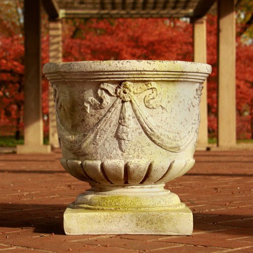 Bavarian Swag Urn Outdoor/Indoor Statue - Bella Statues