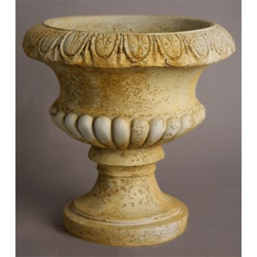 Egg & Dart Round Urn 14 Outdoor/Indoor Statue - Bella Statues