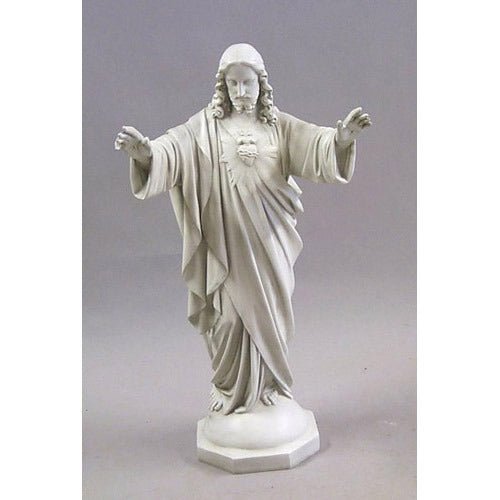 Lifesize Sacred Heart Blessing Arms 37" Outdoor/Indoor Statue - Bella Statues
