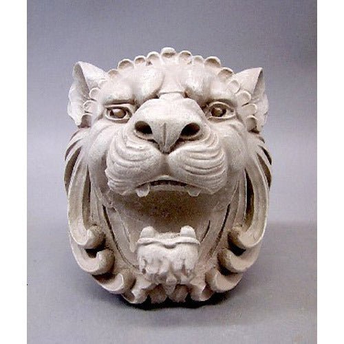 Castle Lion Head Outdoor/Indoor Statue - Bella Statues