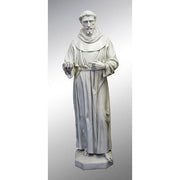 Lifesize Saint Francis - Life Size 74 Outdoor/Indoor Statue - Bella Statues
