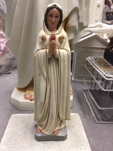 Custom Painted Maria Rosa Mystica 19 X 7 X 4 Outdoor/Indoor Statue - Bella Statues