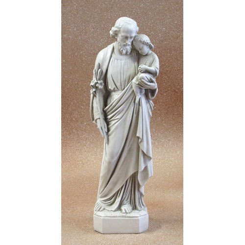 Lifesize Saint Joseph with Child 36 Outdoor/Indoor Statue - Bella Statues