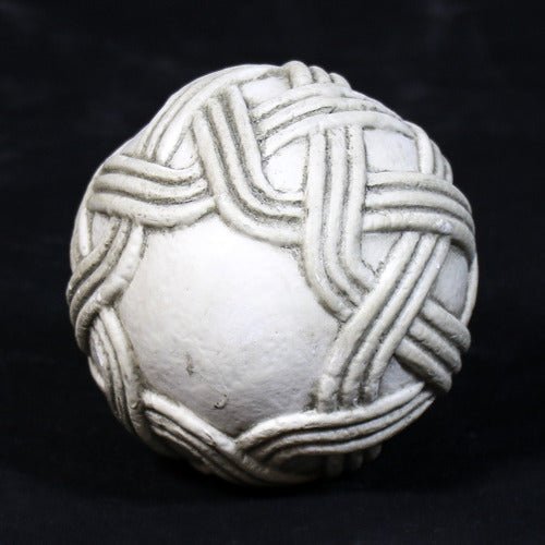 Stone Rope Sphere 4 Outdoor/Indoor Statue - Bella Statues