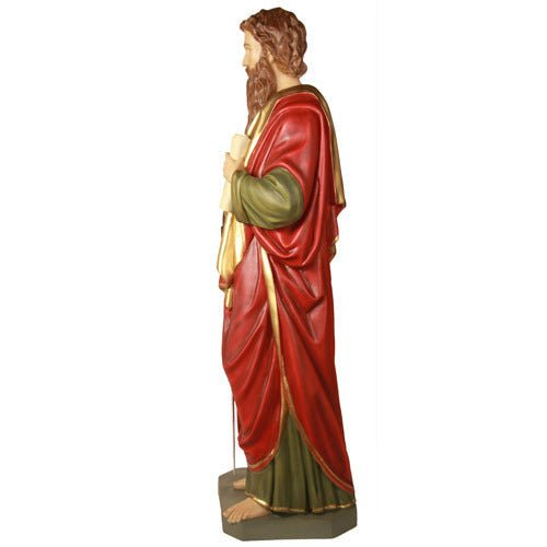 Custom Painted Lifesize Saint Paul 62" H Outdoor/Indoor Statue - Bella Statues