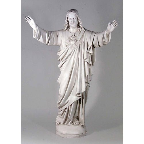 Lifesize Jesus Sacred Heart Blessing 60 Outdoor/Indoor Statue - Bella Statues