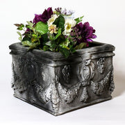 English Square Pot 11 Outdoor/Indoor Statue - Bella Statues