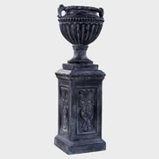 Fluted And Beaded Urn 18"h Outdoor/Indoor Statue - Bella Statues