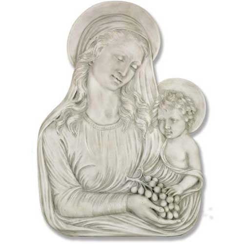 Madonna Eucharist Plaque Outdoor/Indoor Statue - Bella Statues