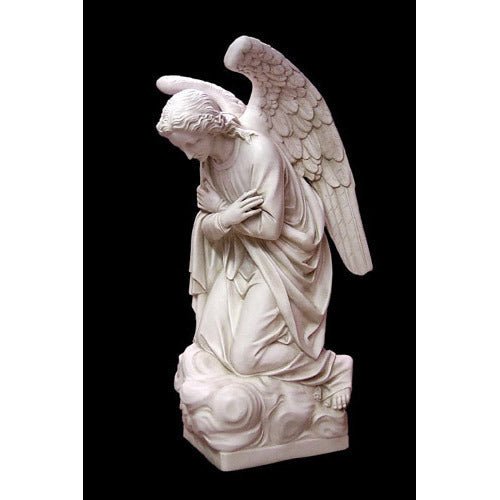Lifesize Praying Angel (cros Outdoor/Indoor Statue - Bella Statues