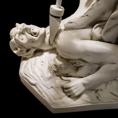 Lifesize Saint Michael Slaying Satan 58 Outdoor/Indoor Statue - Bella Statues