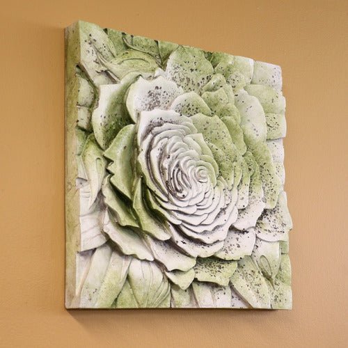 Rose Plaque Outdoor/Indoor Statue - Bella Statues