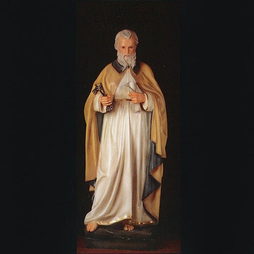 Custom Painted Lifesize ST. PETER THE APOSTLE 5' Outdoor/Indoor Statue - Bella Statues
