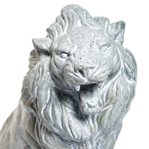 Sitting Lion De Bagni Delucca Outdoor/Indoor Statue - Bella Statues