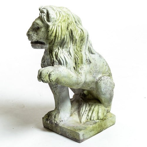 Lion Left Paw Up Outdoor/Indoor Statue - Bella Statues