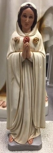 Custom Painted Maria Rosa Mystica 19 X 7 X 4 Outdoor/Indoor Statue - Bella Statues