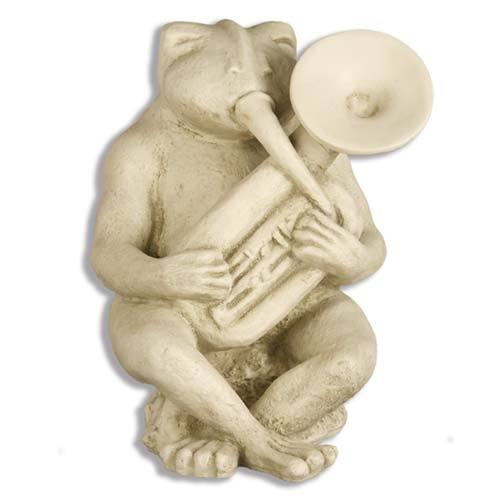Frog Singing Jazz - Tuba 14 Outdoor/Indoor Statue - Bella Statues