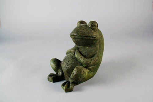 Laid Back Frog 7 Outdoor/Indoor Statue - Bella Statues