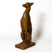 Whippet Dog On Base 30 Outdoor/Indoor Statue - Bella Statues