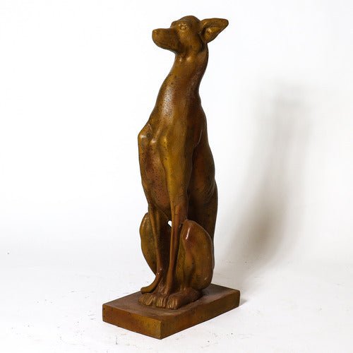 Whippet Dog On Base 30 Outdoor/Indoor Statue - Bella Statues