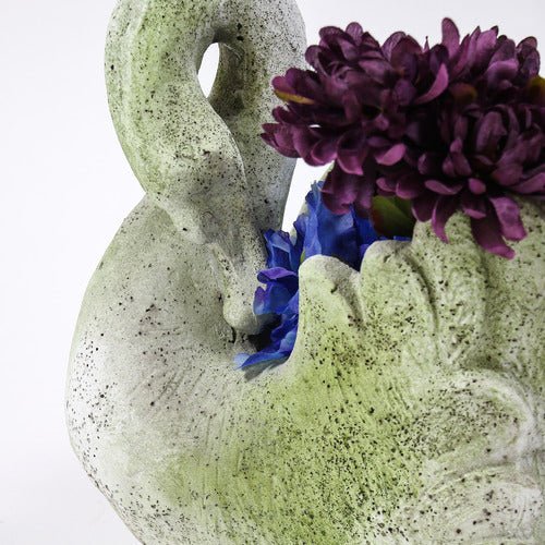 Swan Planter 16 Outdoor/Indoor Statue - Bella Statues