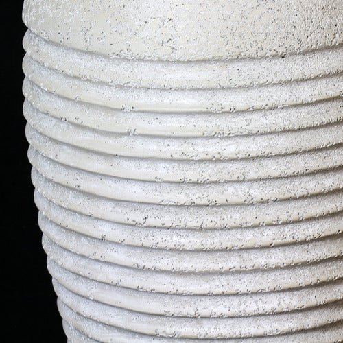 Lifesize Mediterranean Ribbed Urn 42 Outdoor/Indoor Statue - Bella Statues