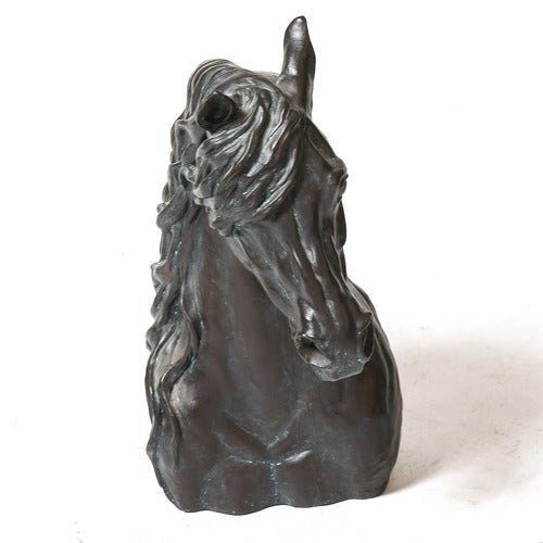 Horse Head bronzed Outdoor/Indoor Statue - Bella Statues