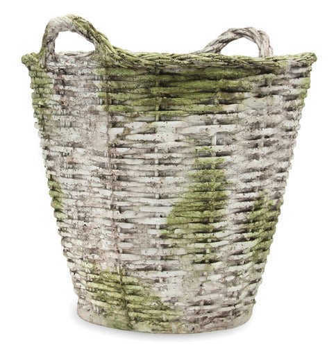 Round Basket Lg 22 Outdoor/Indoor Statue - Bella Statues