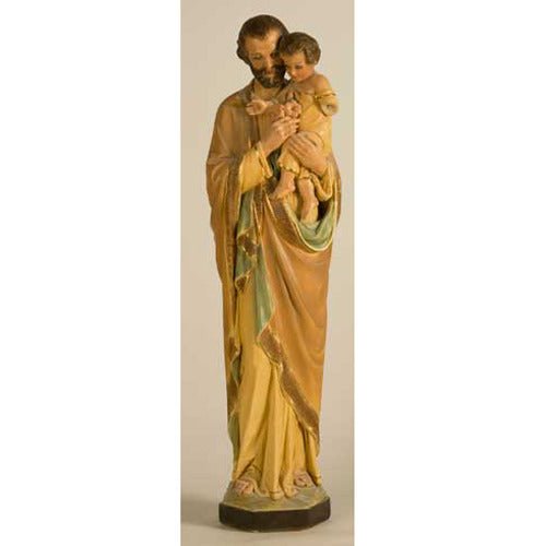 Custom Painted St Joseph & Child (Tars) 32 Outdoor/Indoor Statue - Bella Statues