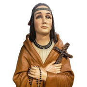 Custom Painted Lifesize Blessed Kateri Tekawitha Outdoor/Indoor Statue - Bella Statues