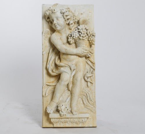 Little Boy Summer Plaque Outdoor/Indoor Statue - Bella Statues