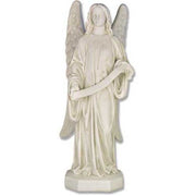 Lifesize Banner Angel Left 49 Outdoor/Indoor Statue - Bella Statues