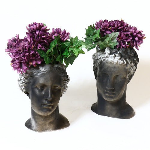 Hermes Head Planter 15 Outdoor/Indoor Statue - Bella Statues