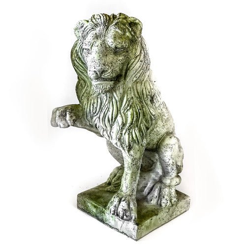 Lion Right Paw Up Outdoor/Indoor Statue - Bella Statues