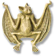 Bat Wall Plaque Outdoor/Indoor Statue - Bella Statues